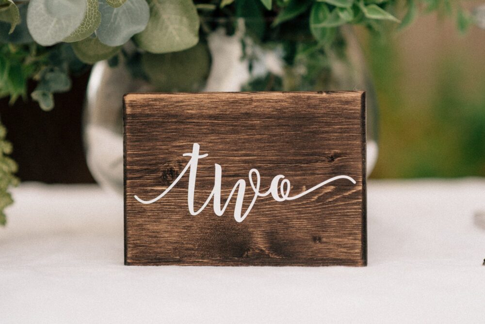 Table Numbers - Wedding Rustic Decor Wooden Reception