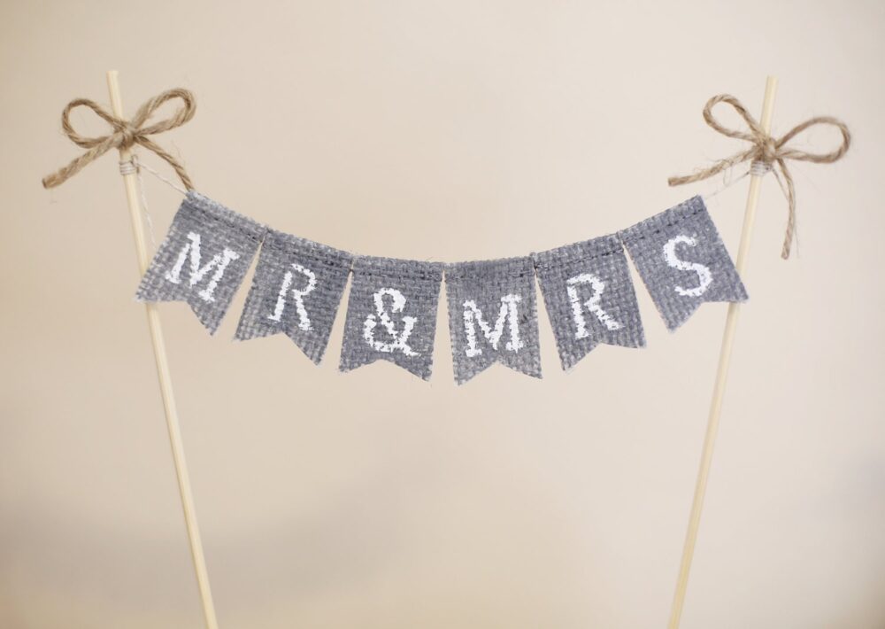 Mr. & Mrs. Cake Topper, Rustic Wedding Topper, Grey Rustic Banner, Wedding Topper, Wedding Banner, Cake Topper, Shabby Chic