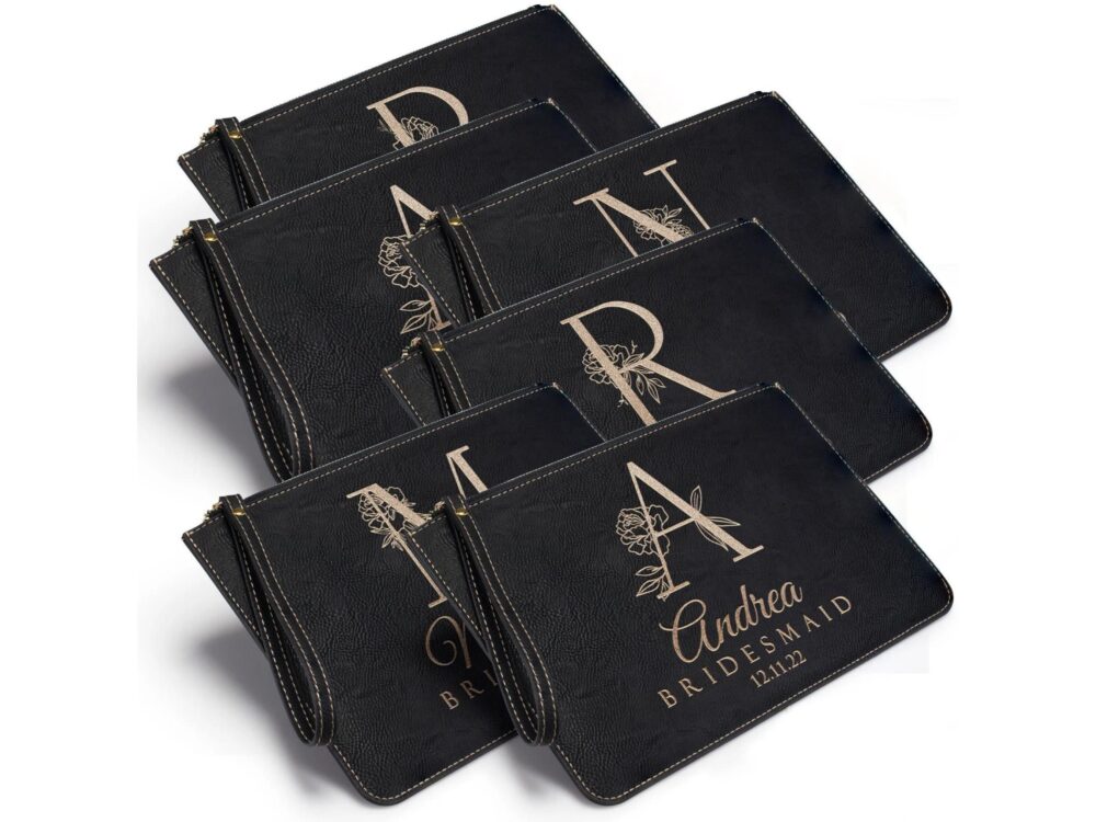 Bridesmaid Clutch, Personalized Clutch Bag, Pouch, Proposal, Purse, Bridal Shower Gift, Custom Bag