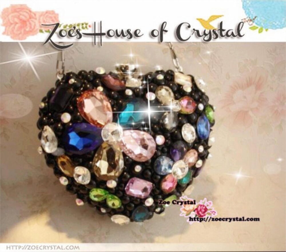 stylish Bling & Sparkly Crystal Clutch With Big Rhinestones - Bridal/Bridesmaid Wedding