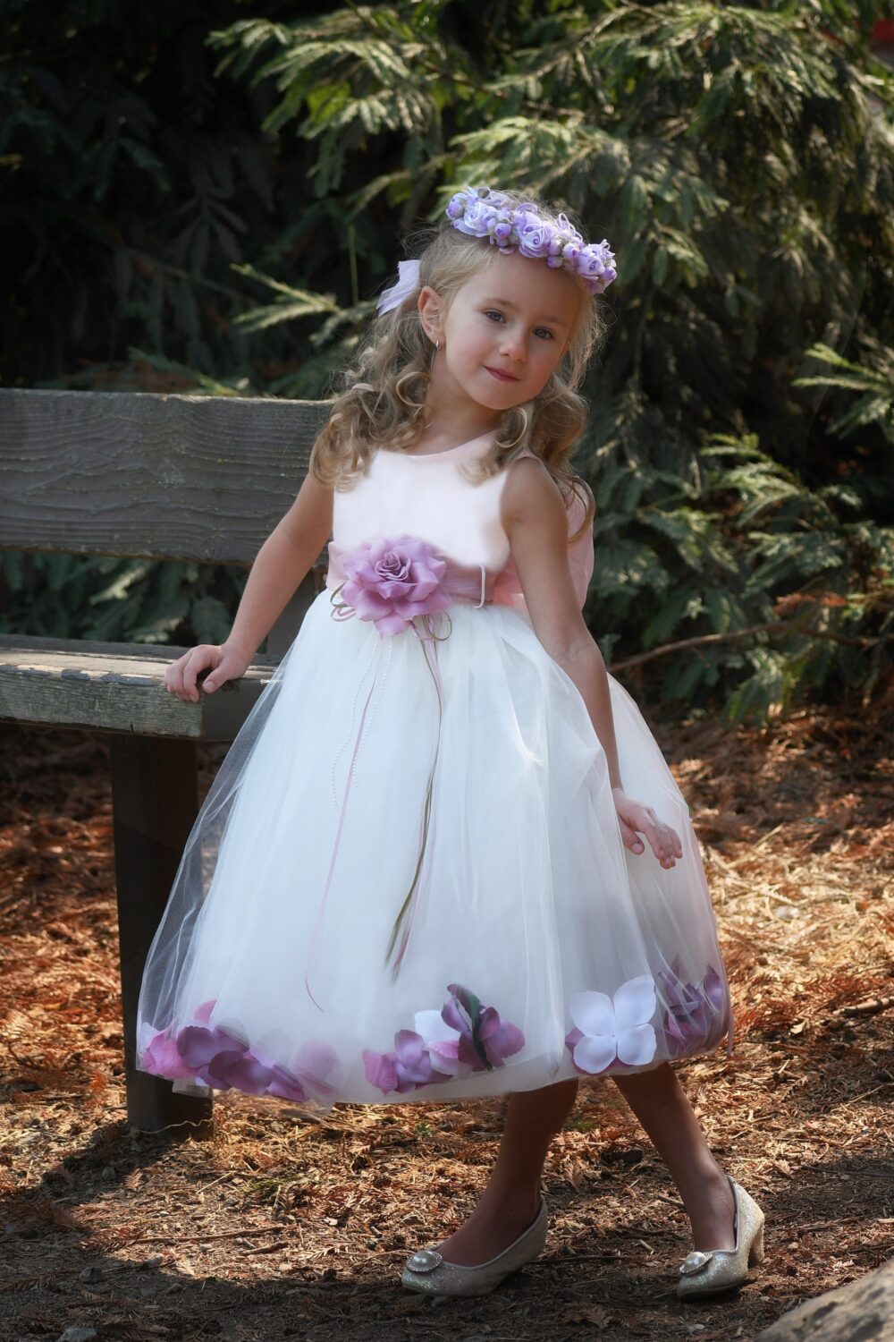 Tutu Flower Girl Dress Tulle Girls Wedding Party Princess Birthday Baby Toddler Special Occasion