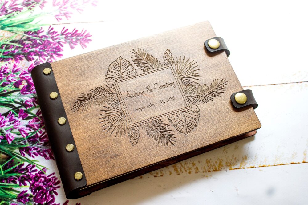 Gift For Couple, Wedding Photo Album, Personalized Family Custom Guest Book, Travel Photo Album