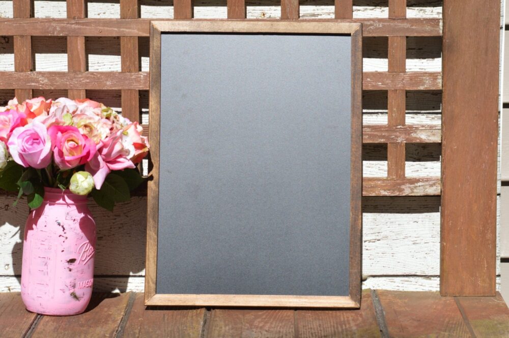 Rustic Wedding Chalkboard, 12 X 16 Framed Menu Board, Country Sign, Chalk Board Sign