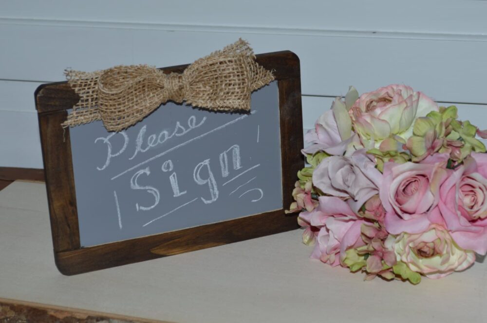 Wedding Chalkboard, Wood Chalkboard, Rustic Chalk Board Sign