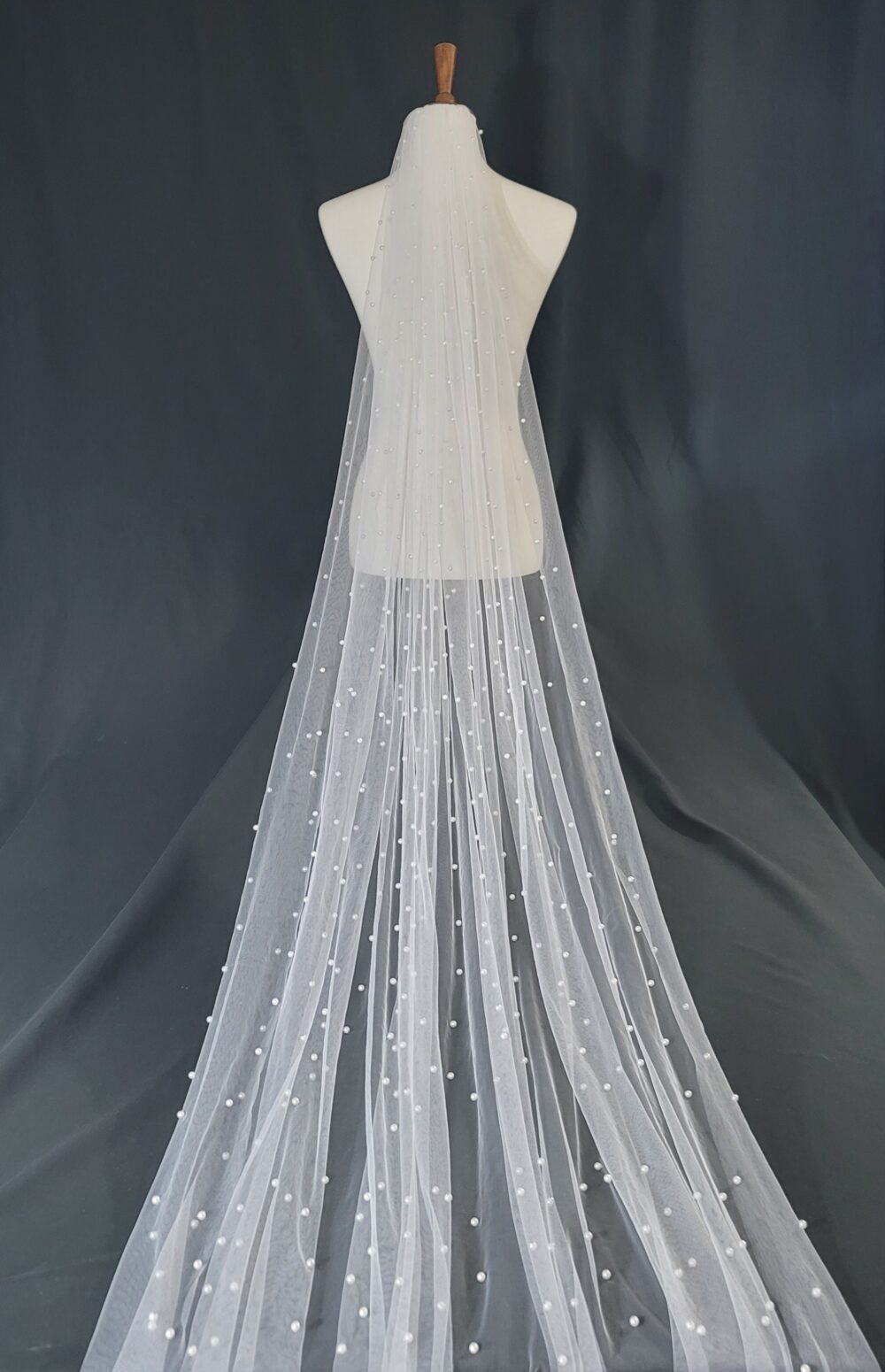 Clearance - One Tier Pearl Veil | White, Light Ivory, Ivory Bridal Wedding