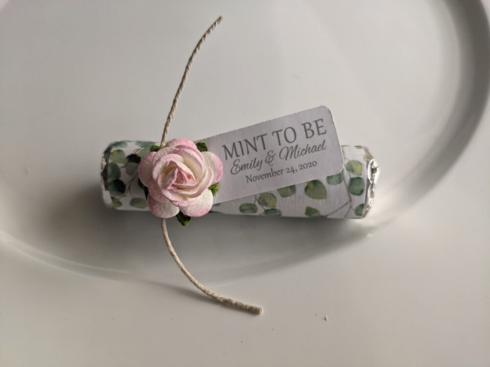 Eucalyptus Wedding Favors Personalized Mint To Be, Greenery Theme