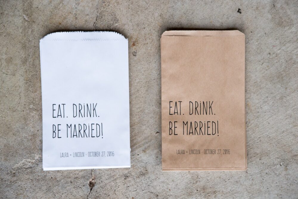 Wedding Favor Bags, Popcorn Donut Coffee Favor, Candy Buffet, Party Favors, Rehearsal Dinner Favors