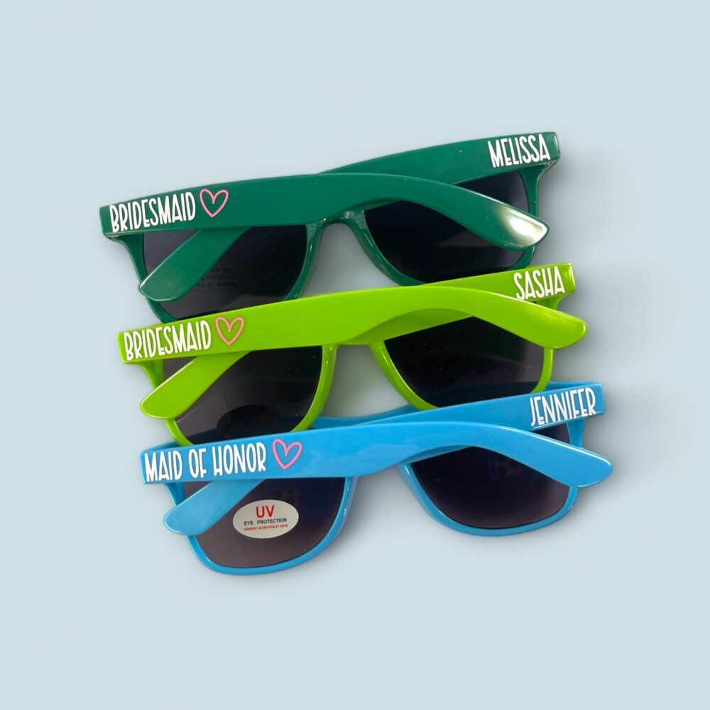 Bachelorette Party Favor - Gift Wedding Favors Personalize Sunglasses Custom Destination