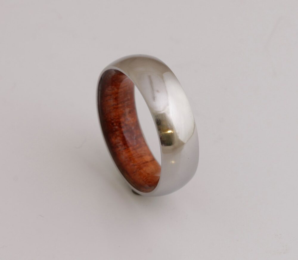 Titanium Wood Wedding Band Orange Agate Mens Rings Wedding Band Men's Woman Man Ring