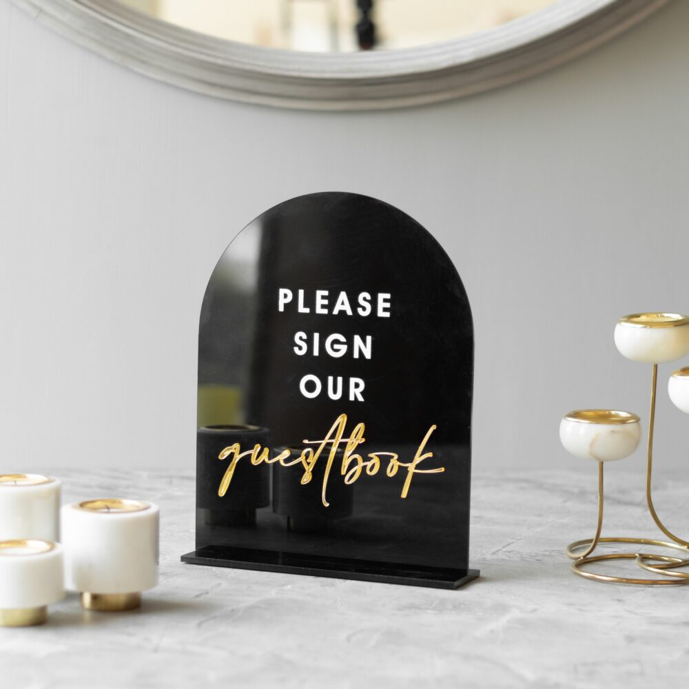 Set Of 4 Wedding Signs, in Loving Memory Wedding, Guestbook Sign, Cards & Gifts Table Love Is Sweet Take A Treat