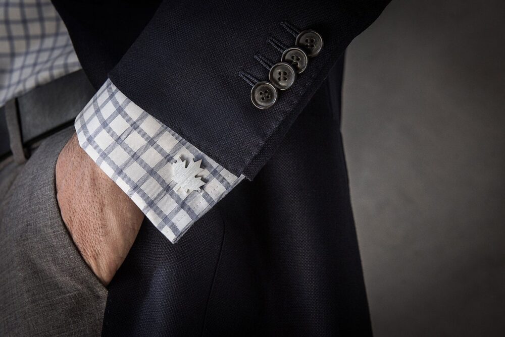 Engraved Cufflinks Wedding, Groom Gift From Bride, Maple Leaf Personalized in Silver 925, Canada Day