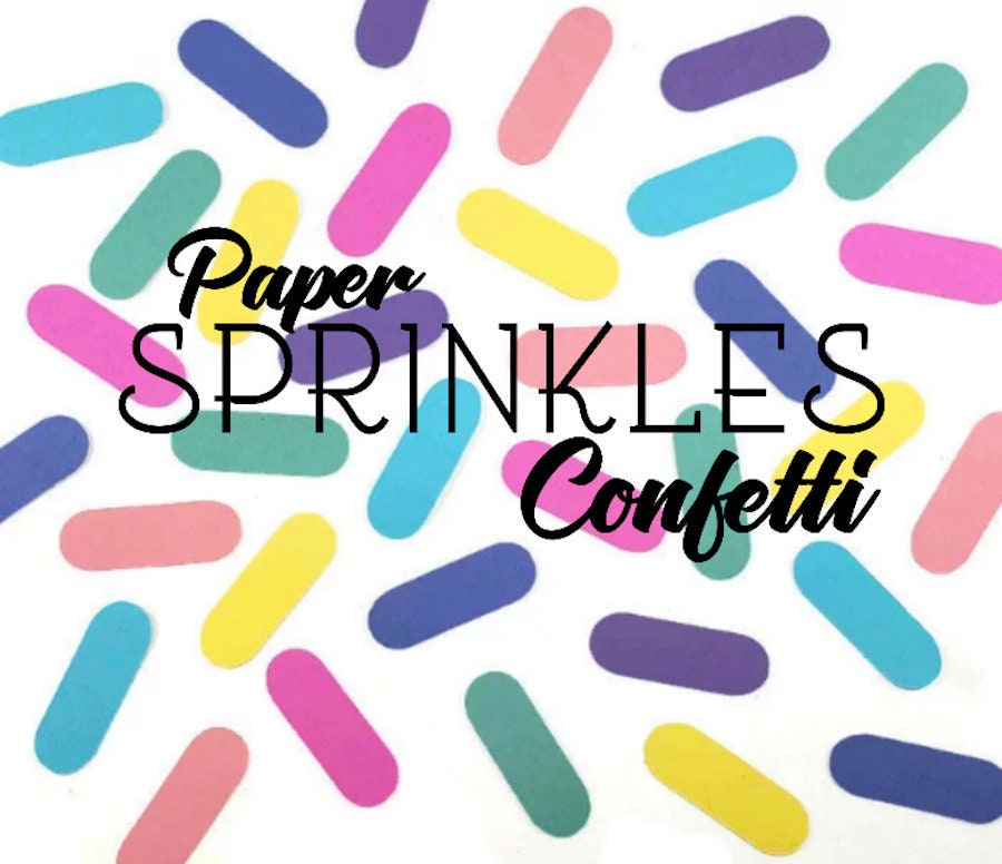 Paper Sprinkles Confetti, Donut Birthday Party, Cupcake Table Scatter, Confetti