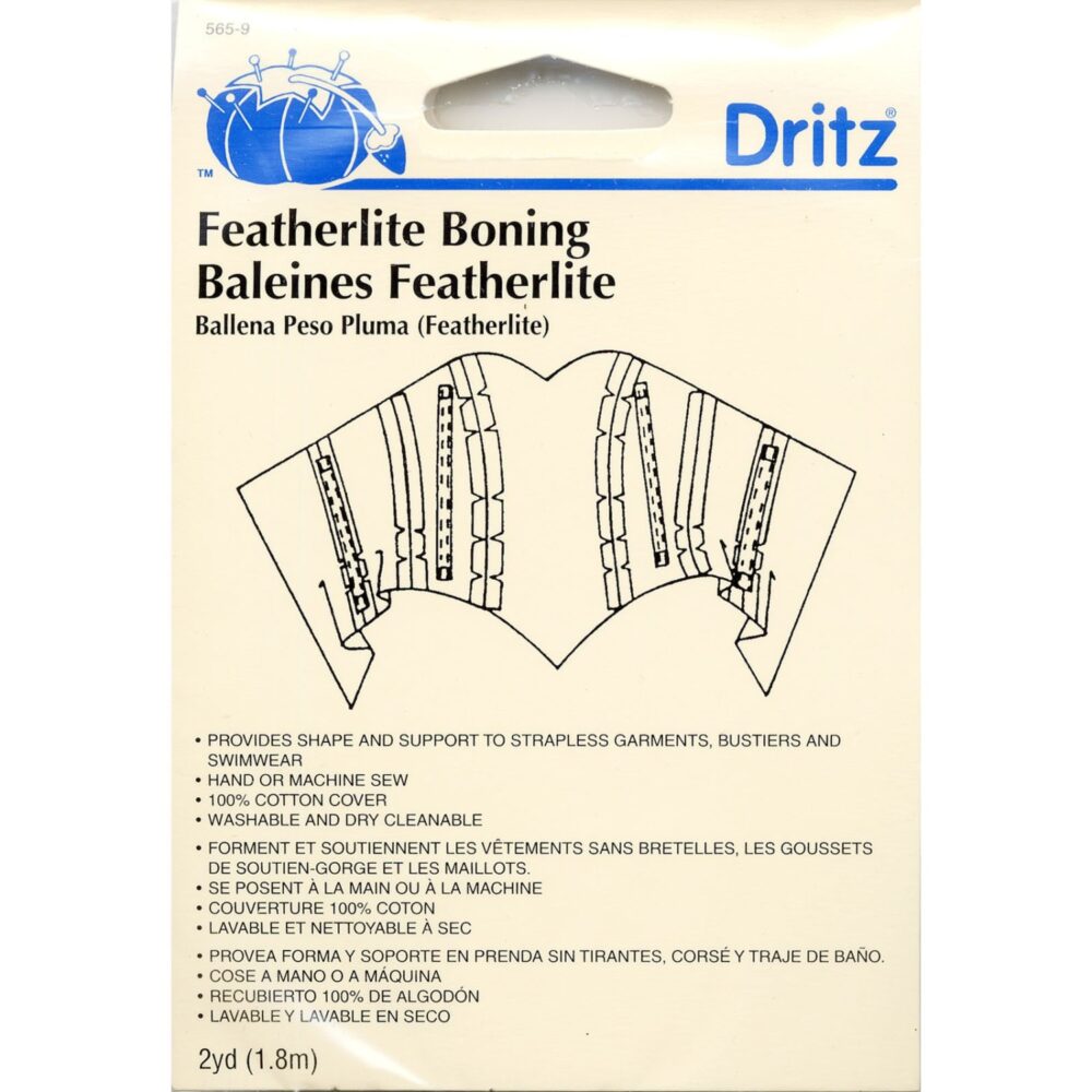 Notions - Featherlite Boning White, 1/2'' By Dritz