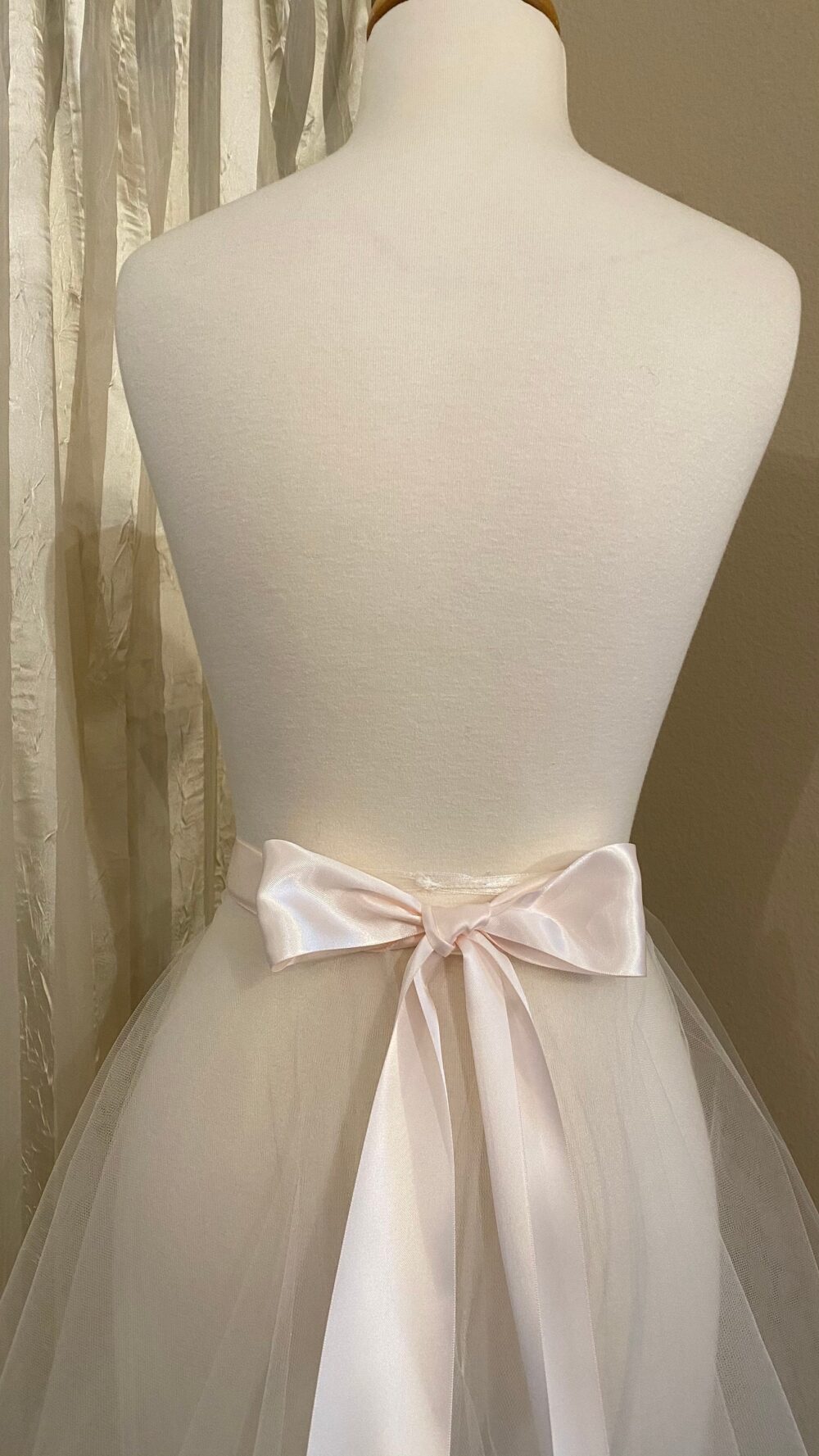 Wedding Gown Overskirt - Bridal Tulle Skirt Blush Pink