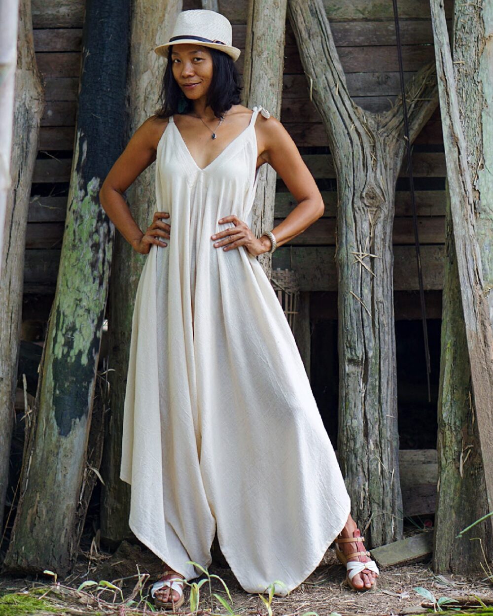 Women Jumpsuit, Harem Wedding Boho Yoga Loose Natural Clothing, Plus Size Jumpsuit