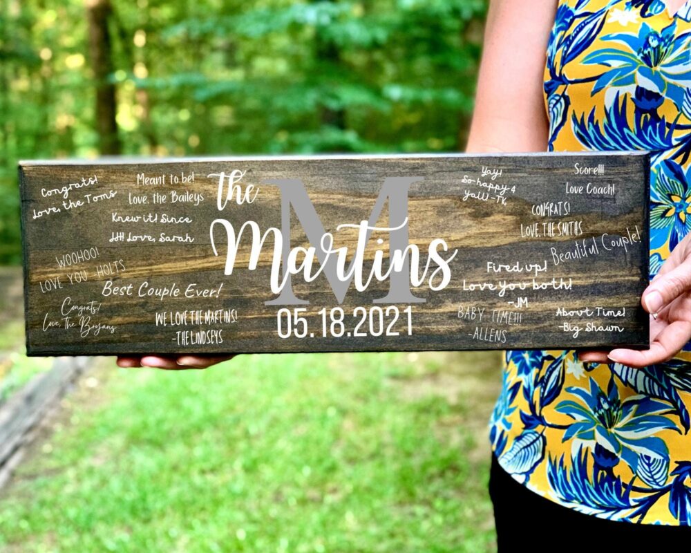 Wedding Wood Sign, Guest Book, Alternative Book Rustic