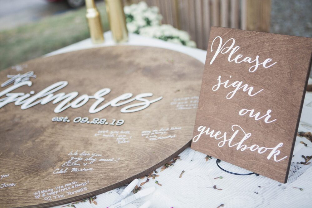 Guestbook Sign, Guest Book Wedding Sign, Wood Guestbook, Please Sign Our Wooden Signs - Wood -Nc