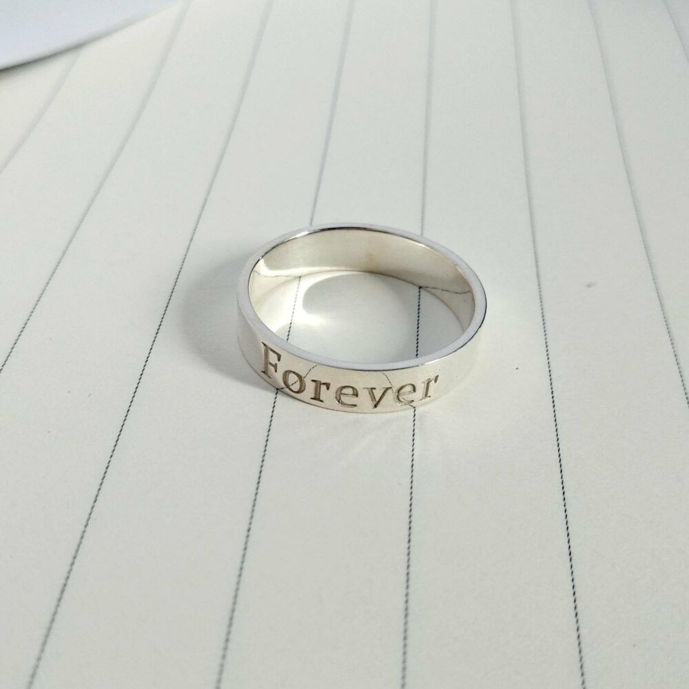 Forever & Alway Ring, Personalized God Love Ring, God Bless You Is Greater Than The Highs & Lows Ring, Engraved Christian Ring