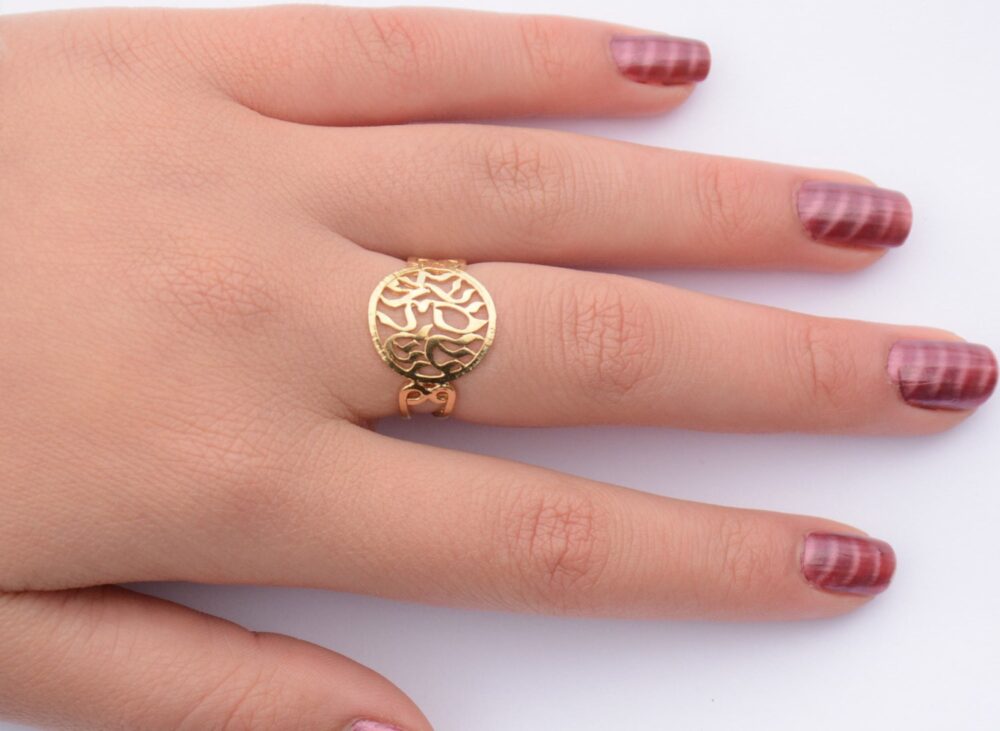 Shema Israel Ring 14K Gold Filled Hebrew Bible Verse Ring