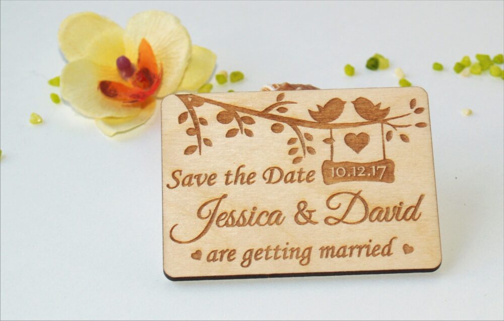 Save The Date Invitations, Rustic, Magnet, Wood Save Date, Magnet Cards