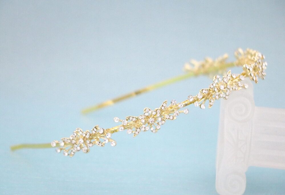 Rhinestone Bridal Headband Wedding Tiara Silver Bridal Crowns & Tiaras Gold Wedding Headband Crystal Hair Jewelry Simple
