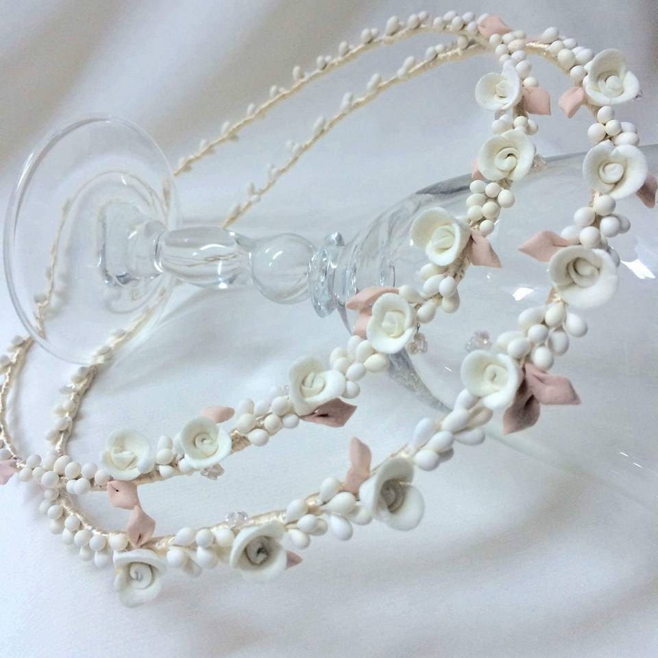 First Communion Crown Confirmation Catholic Baptism Handmade Tiara For Baby Church Holy Hair Wreath Wedding