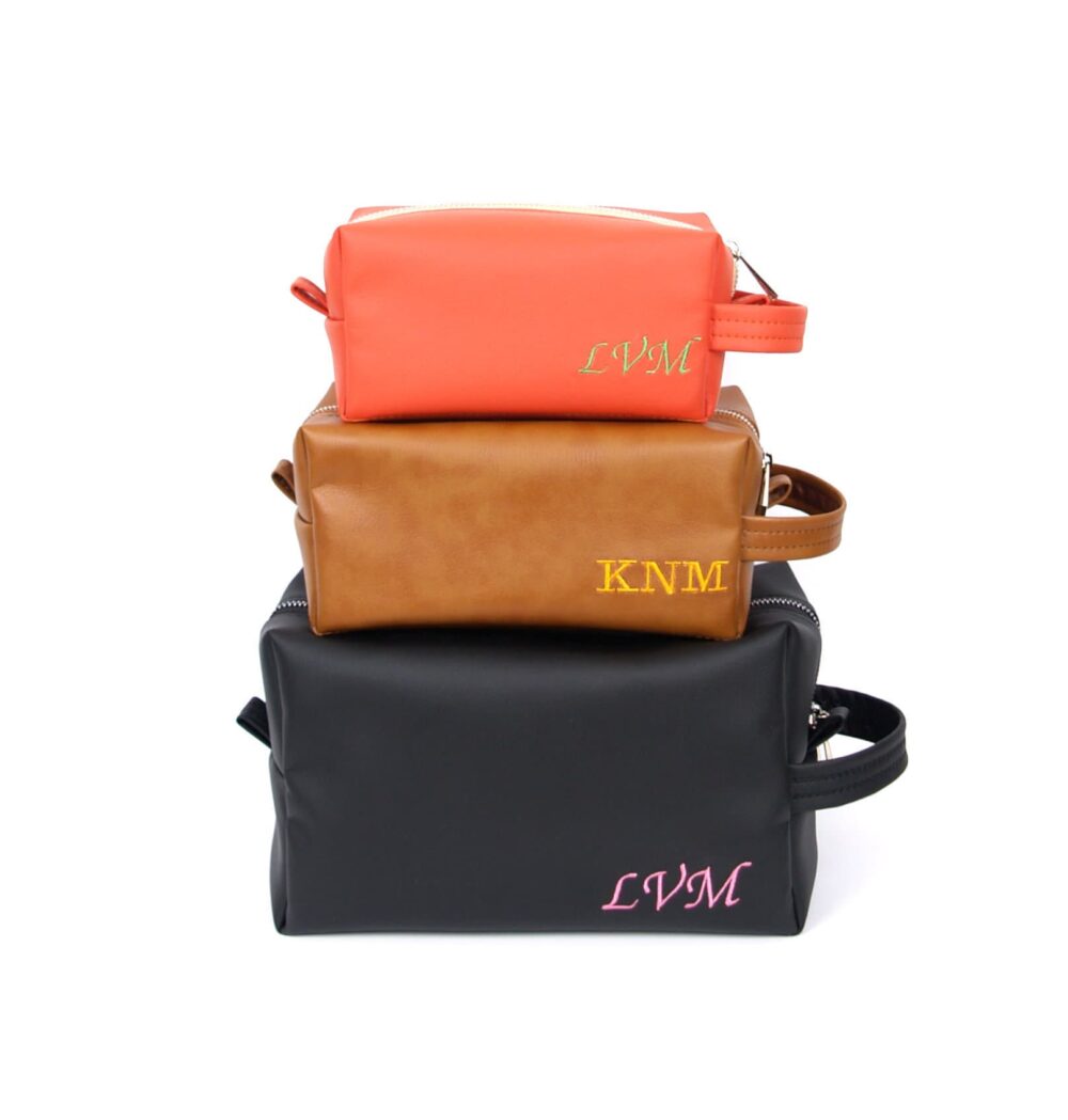Mothers Day Gift, Dopp Kit Personalized, Leather Makeup Bag, Personalized Gifts, Monogrammed Toiletry For Men