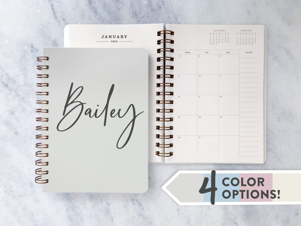 Personalized 2026 Planner Custom Weekly, Monthly, Daily Agenda