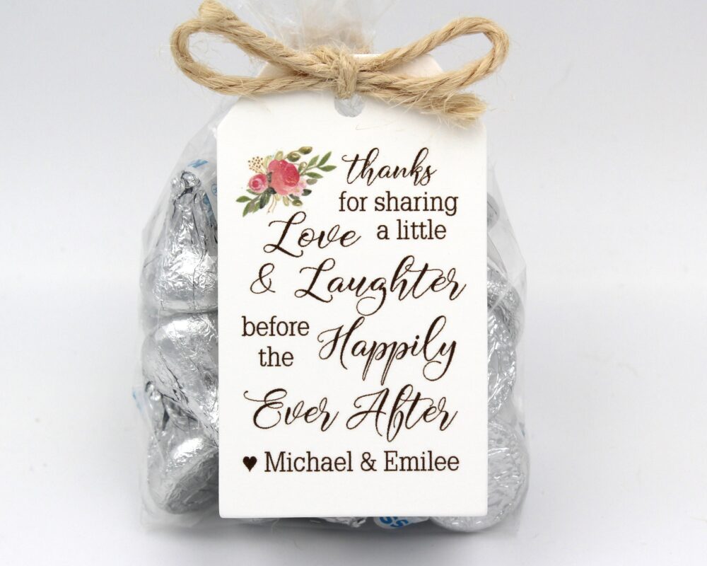 Yellow Rose Rehearsal Dinner Favor Kit | Love Laughter Happily Ever After Wedding Favor Kits, Diy Idea