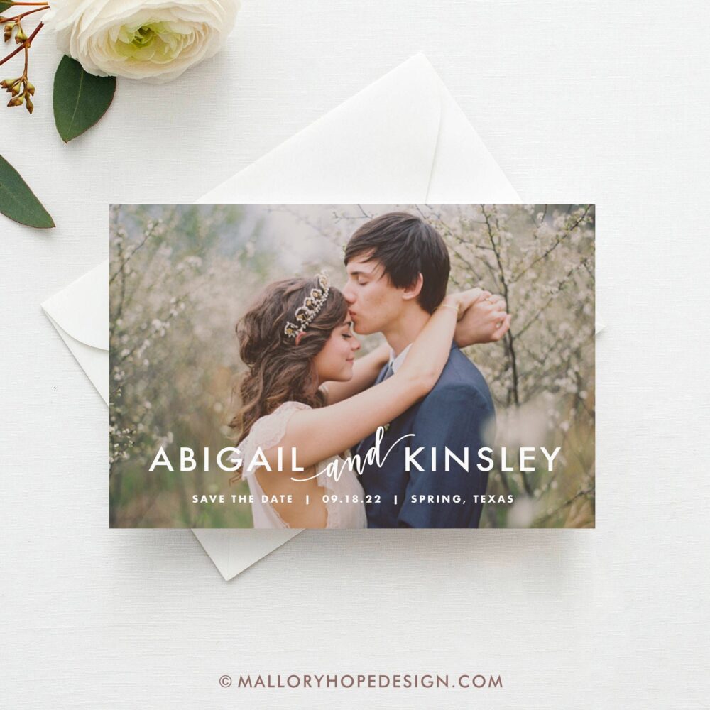 Printed Photo Save The Date Wedding Magnet Or Postcard