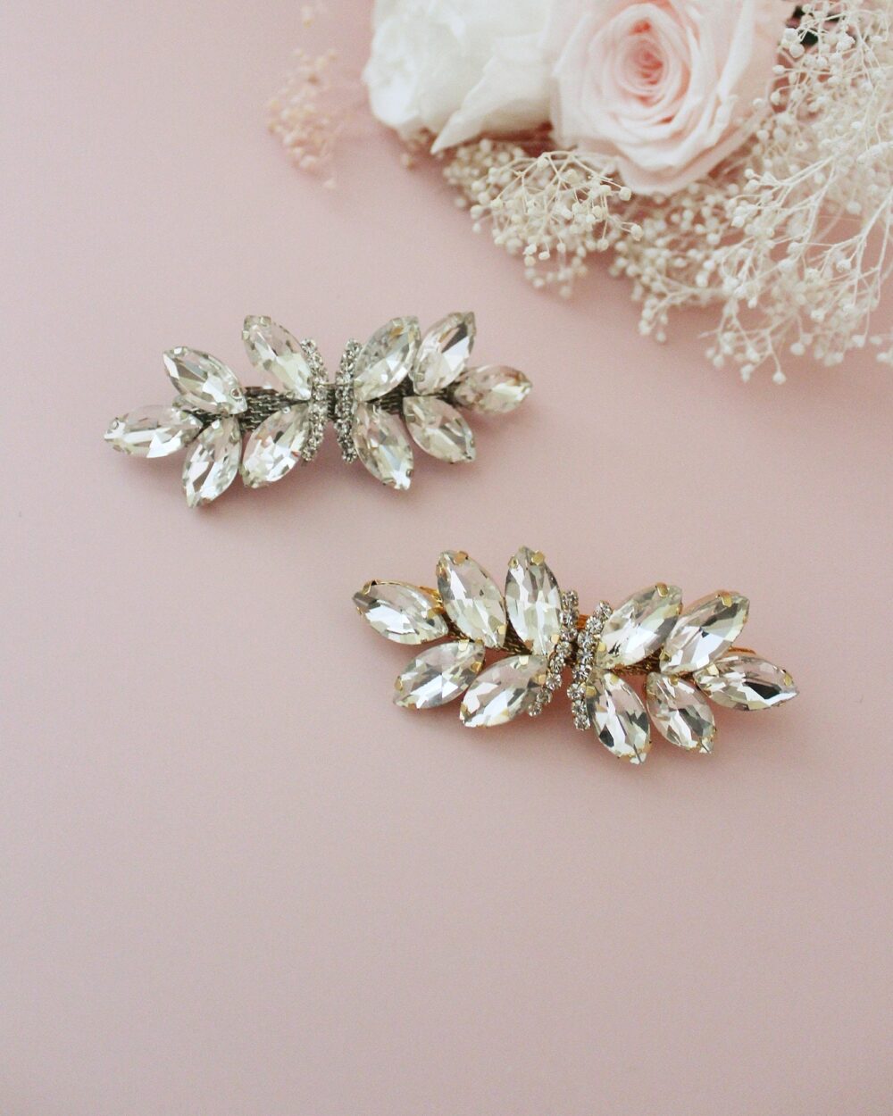 Butterfly Jeweled Barrette, Wedding Hair Accessories, Rhinestone Bridal Jewelry, Bride Comb, Bridesmaid Gift, Accessories