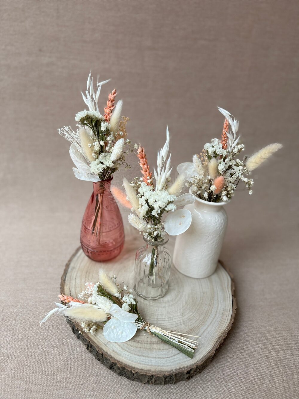 Bouquet For Bud Vase Dried Small Flower Favor Wedding Tiny Table Flowers Centrepiece