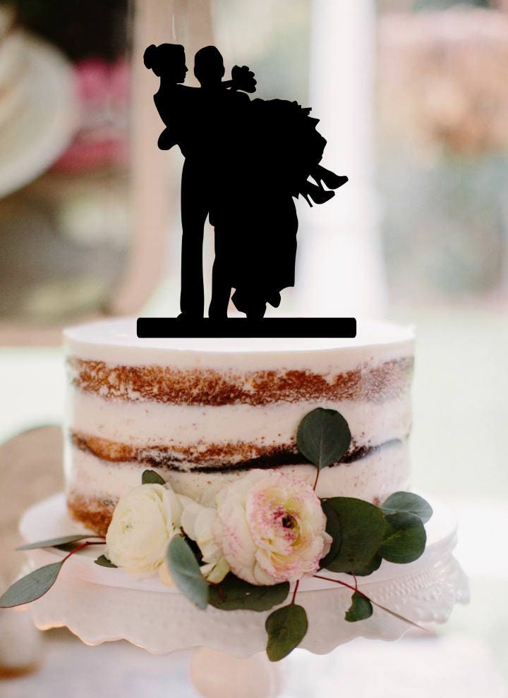 Wedding Cake Topper Groom Carrying Bride Silhouette Cake Topper Carrying Bride Wedding Silhouette Fam