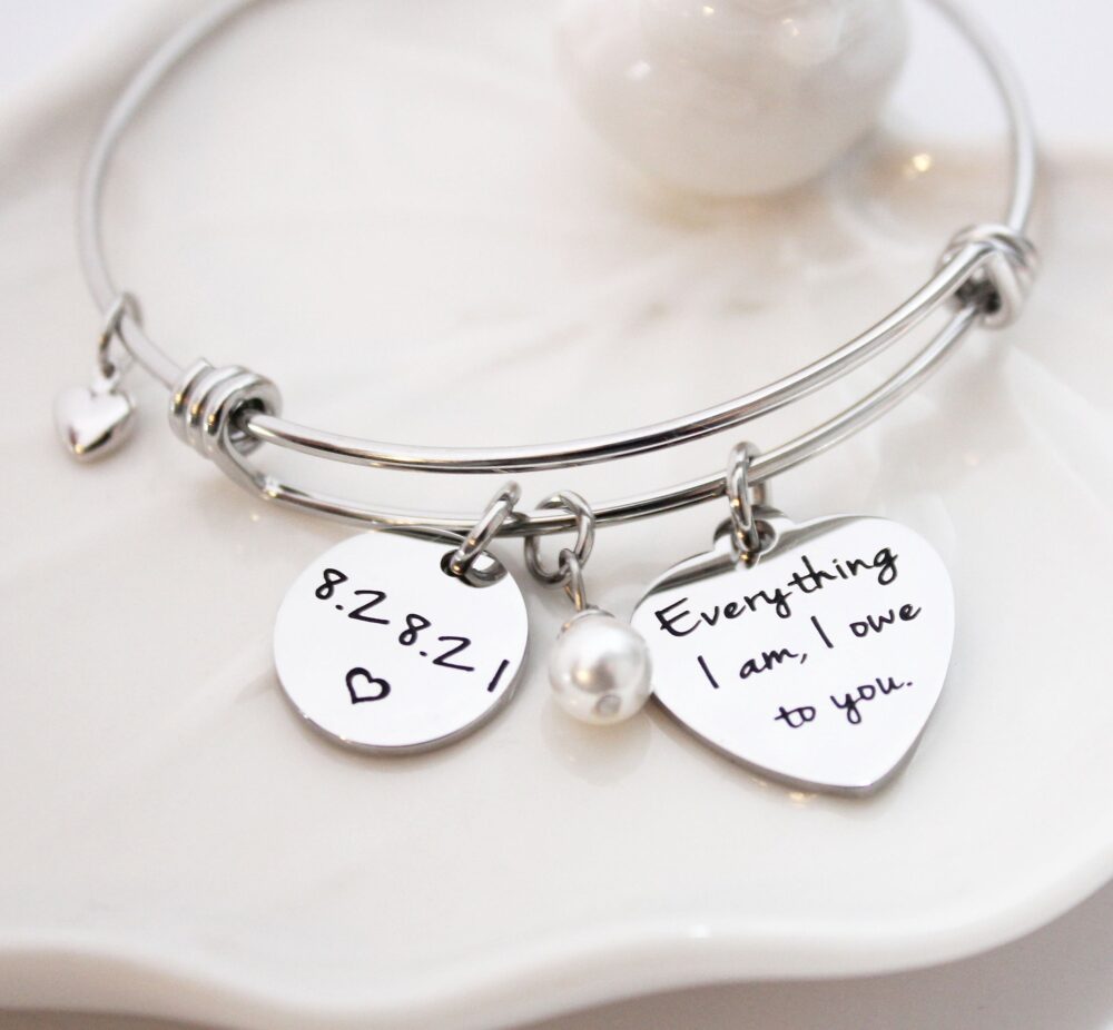 Gift For Mother From Son, Wedding Custom Bracelet Groom, Of Groom Gift, Party