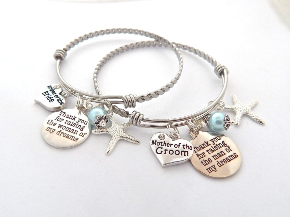 Mother Of The Bride Gift-Mother Bracelet-Mother Groom in Law & Groom-Beach Jewelry