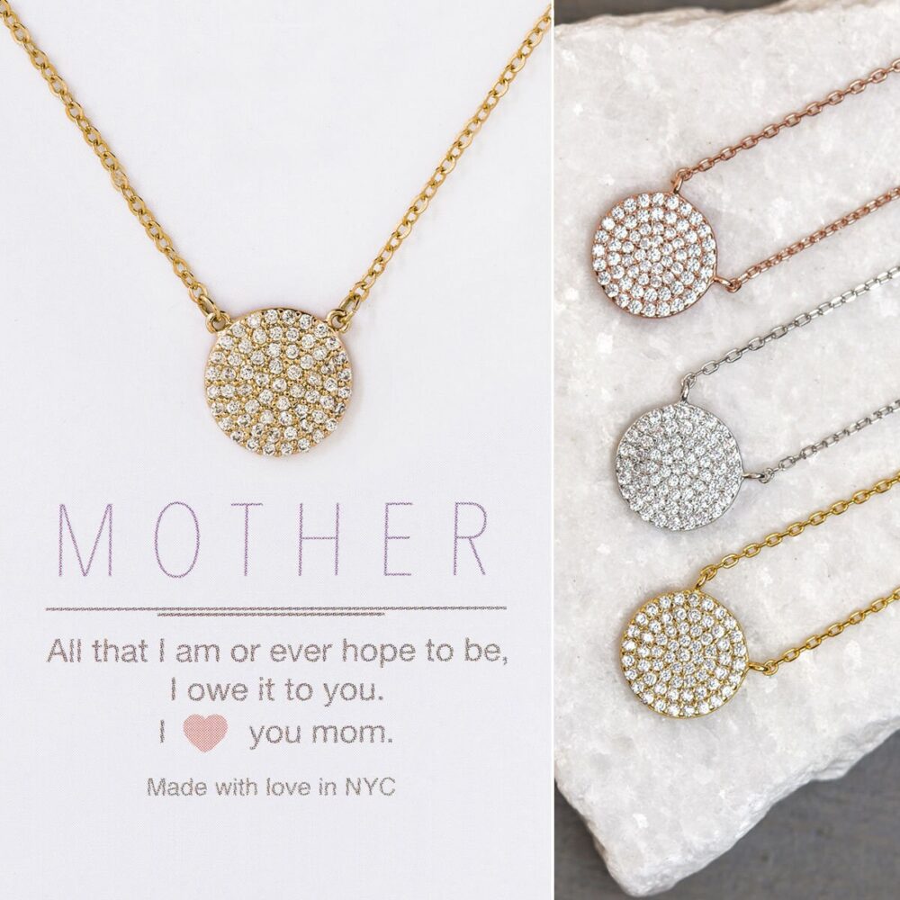 Mother Of The Bride Gift, Wedding Groom Bridal Shower Jewelry, Crystal Necklace, Jewelry