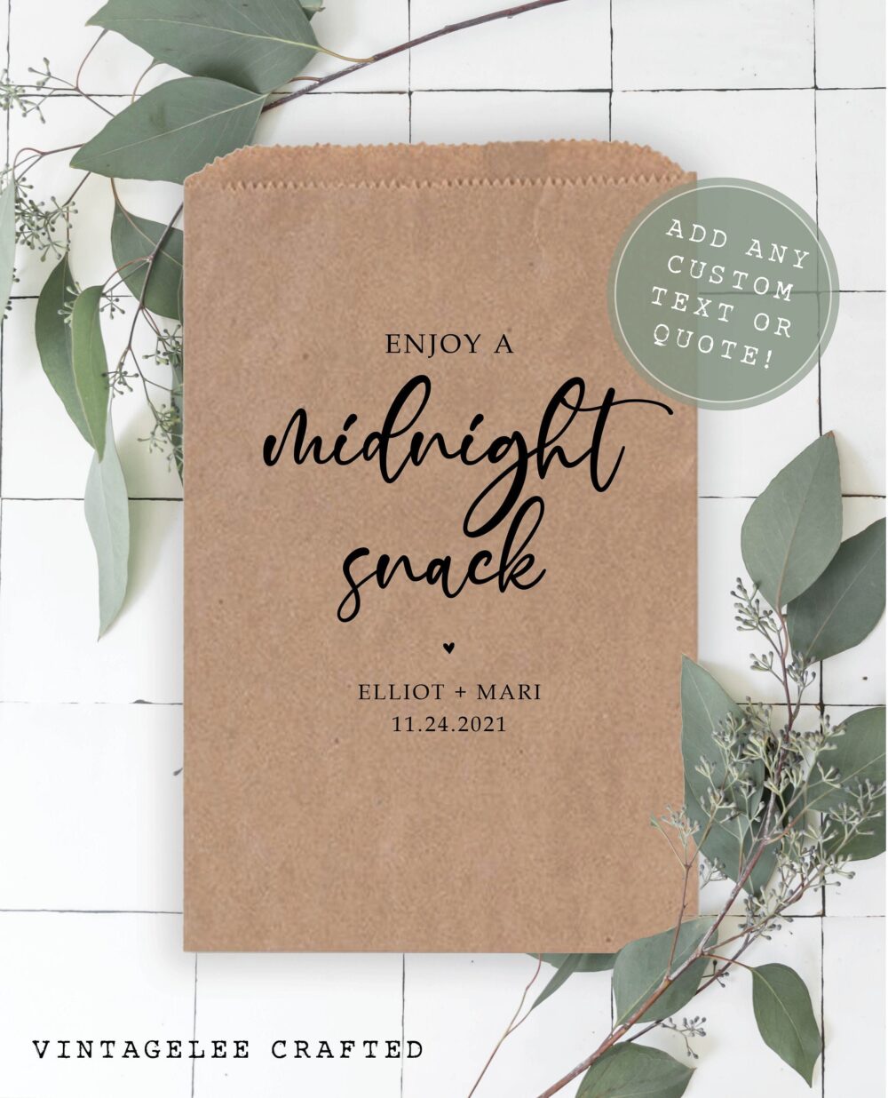 Wedding Favor Bag, Candy Buffet Midnight Snack Favor, Bag For Wedding, Popcorn Bags, Cookie