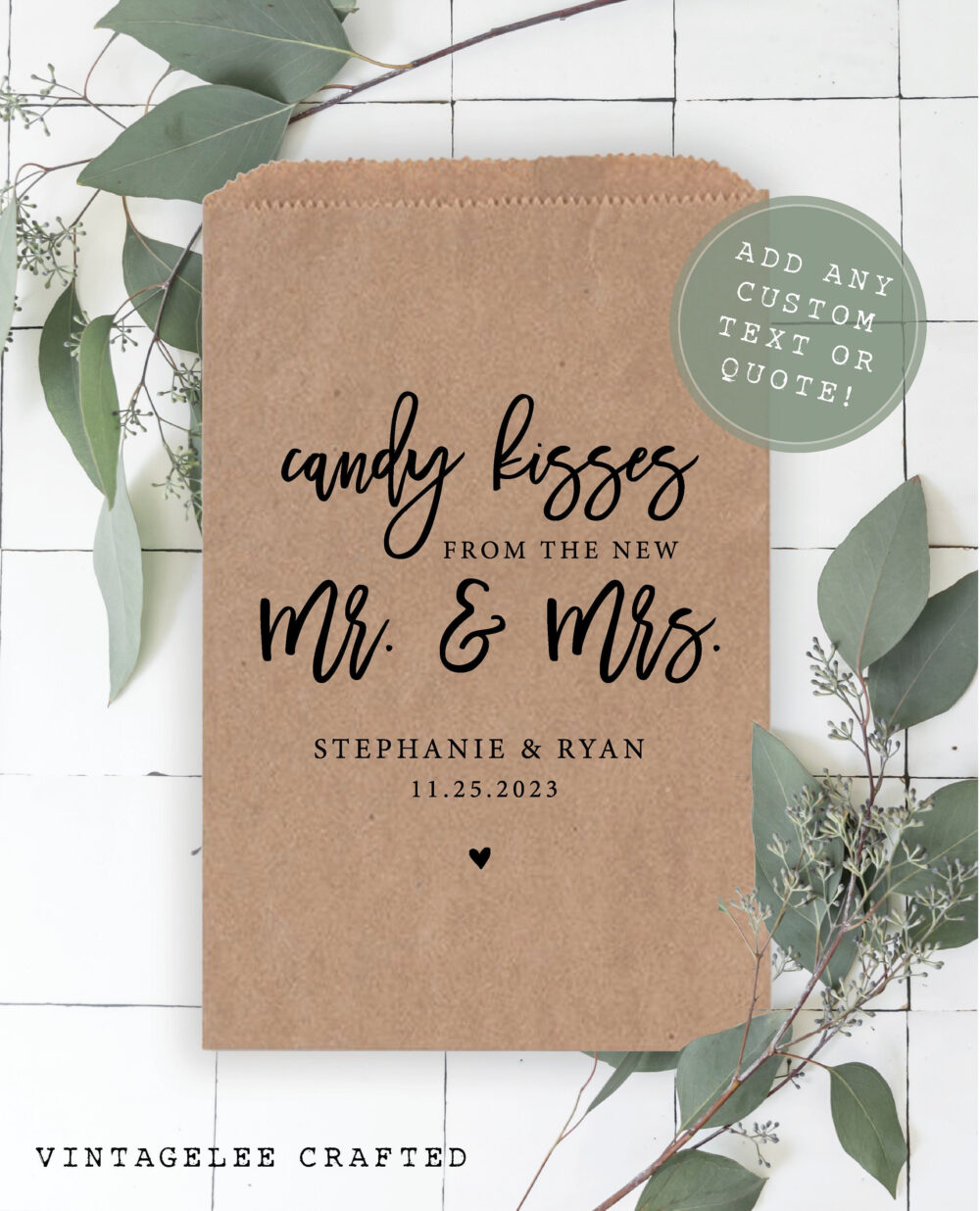 Wedding Favor Bags, Favors, Favors in Bulk, Candy Treat Personalized