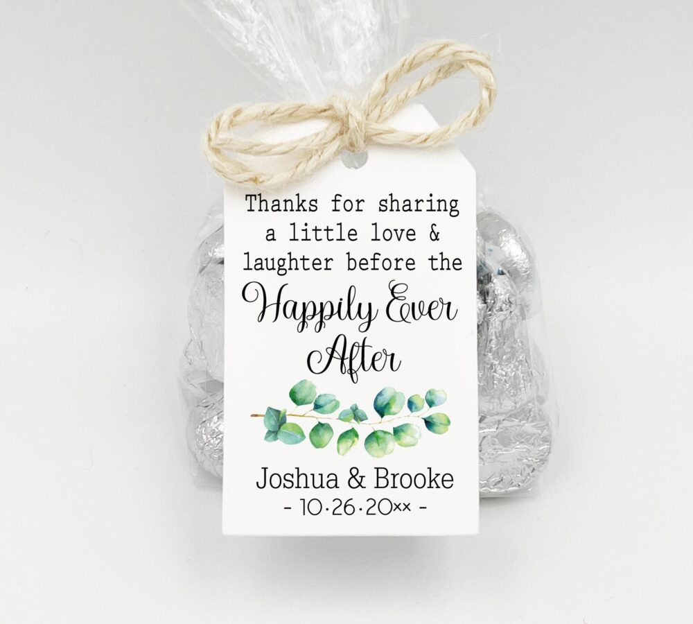 Rehearsal Dinner Favor Kit | Love Laughter Happily Ever After Wedding Favor Kits, Diy Favors, Dinner Favors