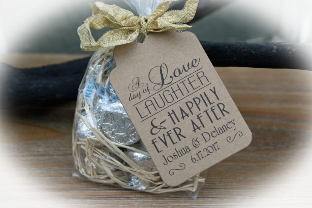 Wedding Favor Kit | Love Laughter Happily Ever After Favor Kits, Diy Idea - Choice Of 3 Tag Colors