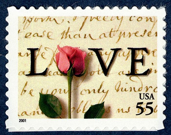 3x Love Letter Rose 2001 55C Vintage Wedding Postage Stamp Free Shipping Your #1 Source With The Best Prices On Stamps