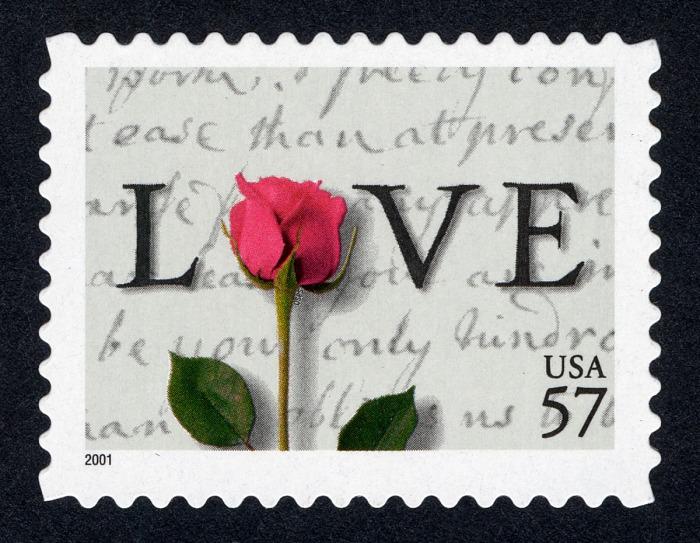 3x Love Letter Red Rose Wedding Invitations 2001 57C Postage Stamp Free Shipping #1 Source Best Prices On Vintage Stamps