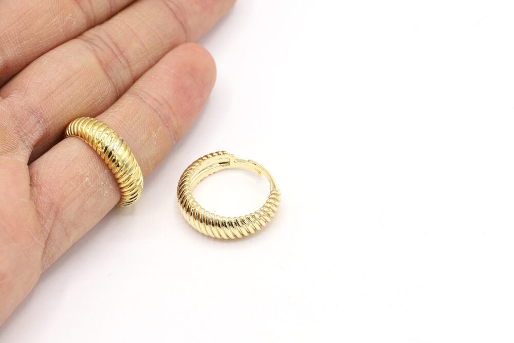 Inner Size 17mm 24 K Shiny Gold Plated Adjustable Ring Settings, Bazel Rings, Love Rings, Blanks Base, Love - G1740