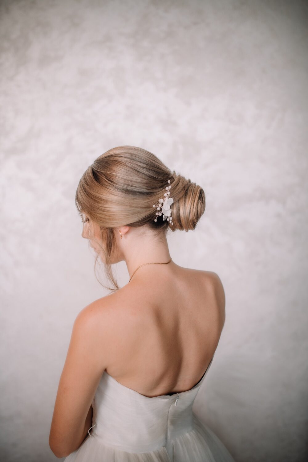 Wedding Hair Comb Bridal Natural Pearls Accessories Floral Flower