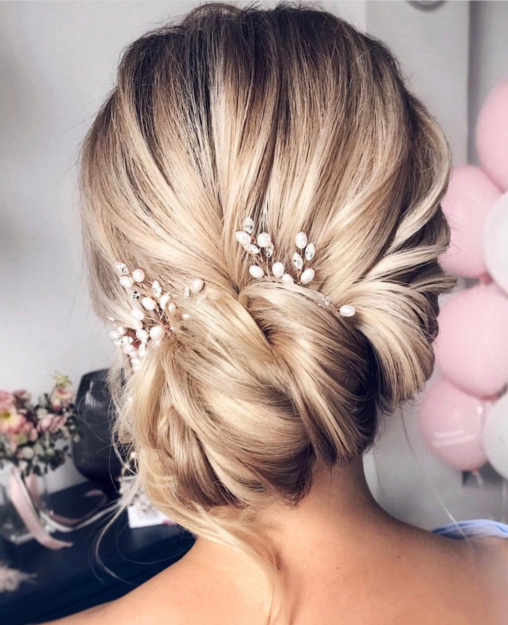 Set Of 3 Bridal Hair Pins. Wedding Hair Pins. Pearl Bridal Hairpins. Pins For