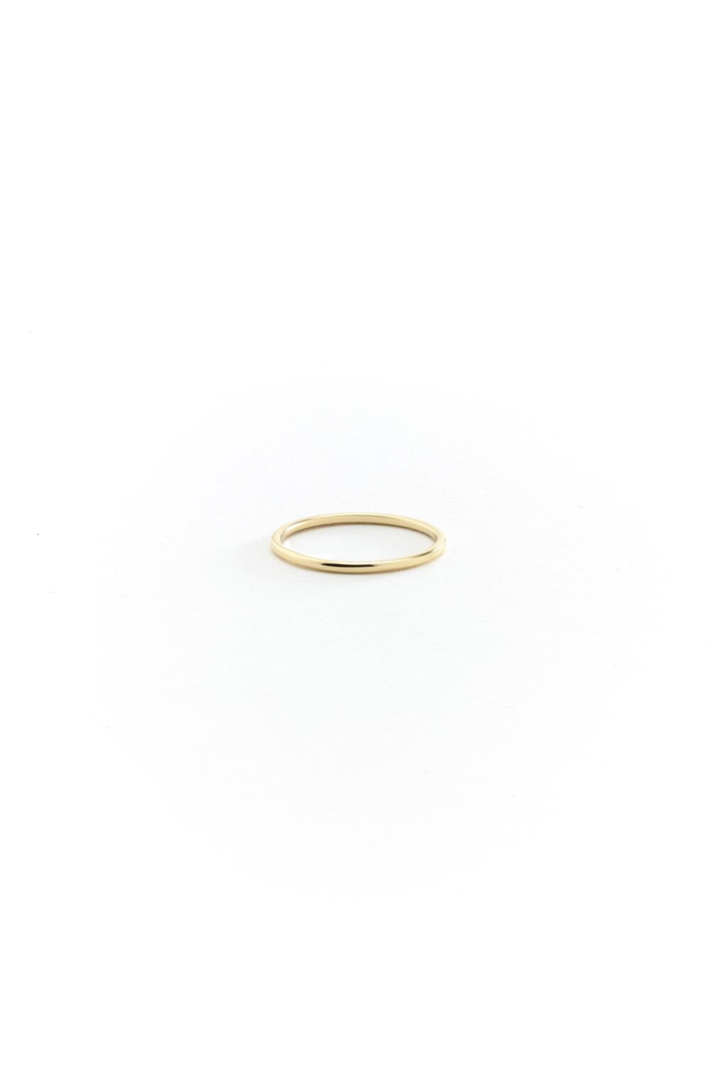 14K Gold Wedding Band 1.2mm, Solid Ring, Stacking Rings, Thin Band, Dainty Mother's Day Gift