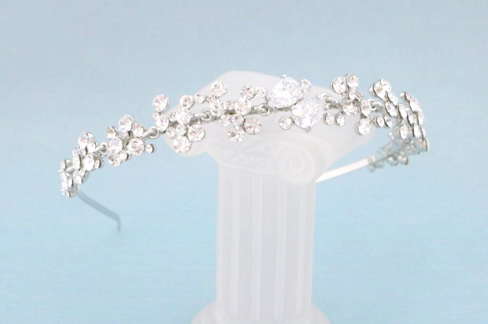 Bridal Hair Accessories Headband Silver Wedding Gold Crystal Rhinestone Tiara Jewelry