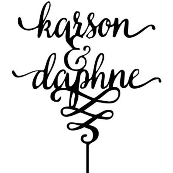 Custom Wedding Cake Topper-6 | Couple Name Topper Engagement Topper| Bridesmaid Gift