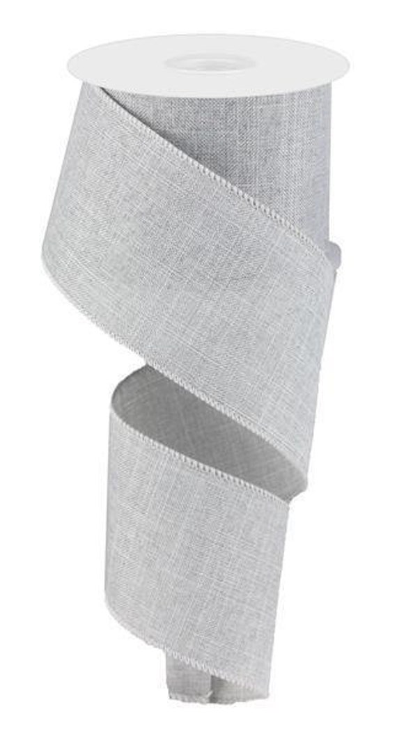 Pale Gray Wired Royal Burlap Ribbon 2.5" X 10 Yard Roll Rg12795X