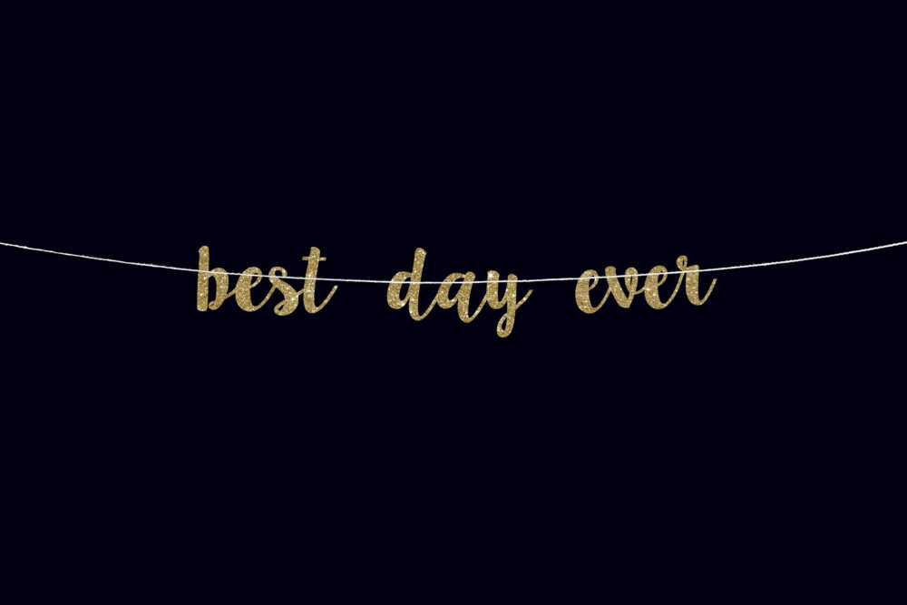 Best Day Ever Wedding Banner Party Decor Best Bridal Shower Engagement